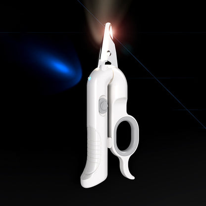 Cat Led Lighted Scissors Pet Nail Scissors Grooming Scissors Usb Interface Charging