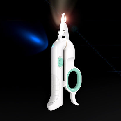 Cat Led Lighted Scissors Pet Nail Scissors Grooming Scissors Usb Interface Charging