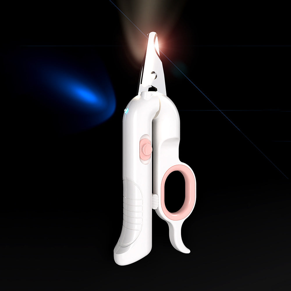 Cat Led Lighted Scissors Pet Nail Scissors Grooming Scissors Usb Interface Charging