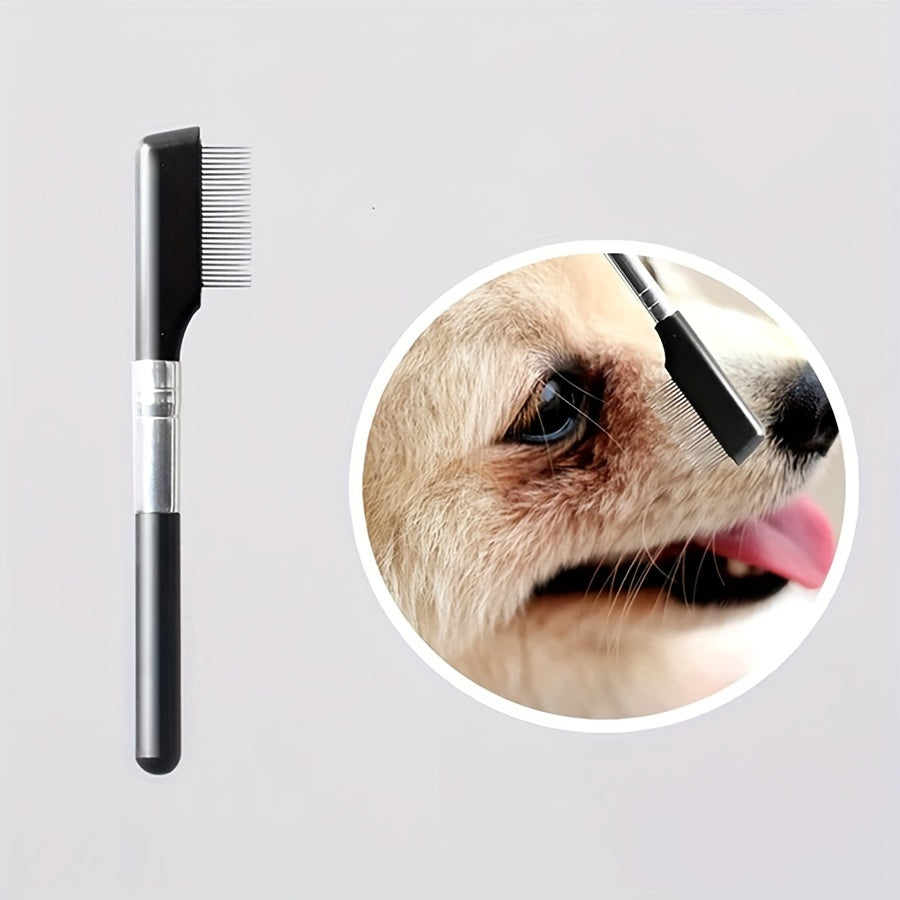 Pet-friendly Eye Grooming Brush Soft Tear Stain Remover With Comb For Dogs And Cats Ambidextrous Design Pet Hair Remover Dog Brush For Hair Removal And Grooming