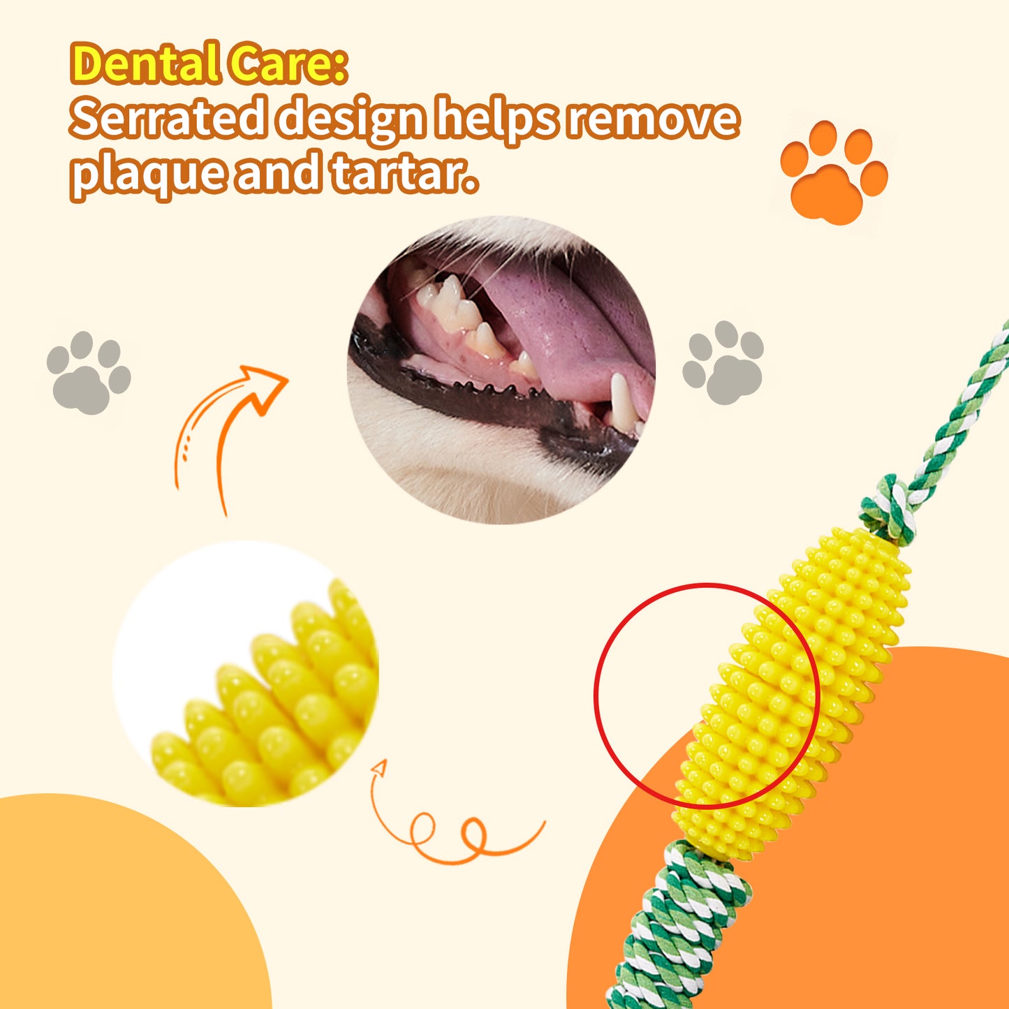 Puppy Toothbrush Clean Teeth Interactive Corn Toys Dog Toys Aggressive Chewers Dog Chew Toys